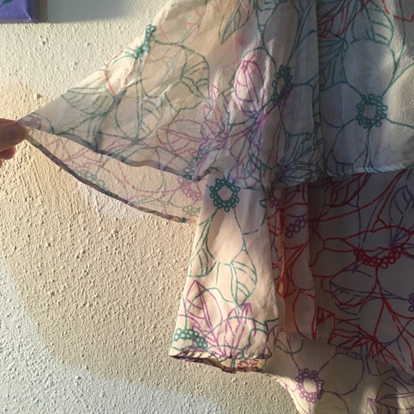 Layered Silk Anthropologie top - Picture 4 of 7
